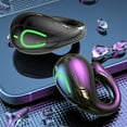 thumbnail image 4 of Bdday Open Ear Headphones 2023 Version, Conduction Headphones Bluetooth 5.3 Accuse Control Wireless Earbuds, Dual 16.2mm Drivers Bass, 4 of 9