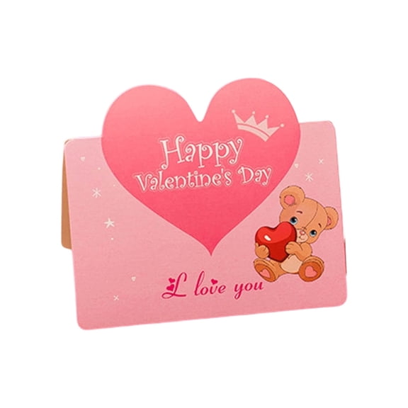 Valentine's Day Paper Engraved Greeting Card Birthday Surprise Greeting Card Retro Holiday Message Wishes Card Blank Birthday Cards with Envelopes Bulk Birthday Cards Baby Girl Homemade