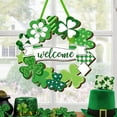 thumbnail image 5 of Dvumao St Patricks Day Decorations, St Patrick Day 2D Flat Wooden Hanging Sign Festive Decoration Welcome Doorplate Suitable For Parties Front Doors Porches And Interior Wall Decorations, Mom Gifts, 5 of 6