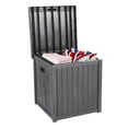 thumbnail image 3 of Topcobe 51 Gallon Resin Large Deck Box, Outdoor Patio Organization and Storage Furniture, Tools Box Toys for Garden Pool, Gray, 3 of 6