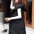 thumbnail image 5 of LYXSSBYX Women Long Sleeve Shacket Jacket Hot Sale Clearance Winter Coat Fashion Woman Lengthened and Thickened Medium Length Down Cotton Jacket, 5 of 9