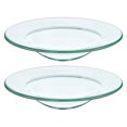 thumbnail image 1 of 2Pcs Replacement Wax Melt Warmer Dish Glass Dish Candle Warmer Plate for Scented Wax Aroma, 1 of 5
