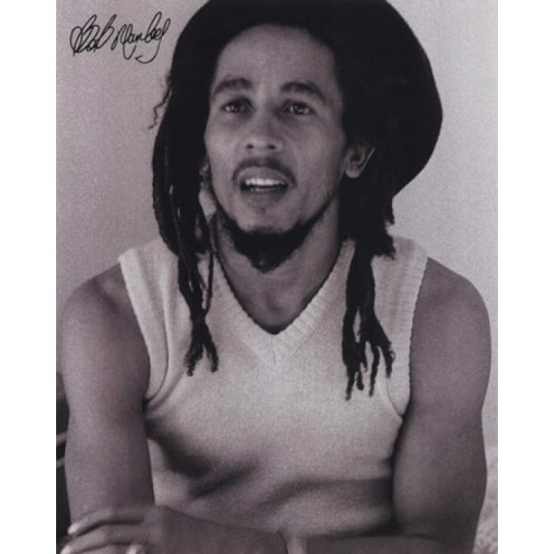 Bob Marley - Black & White Pin Up Poster Print (8 x 10 ...