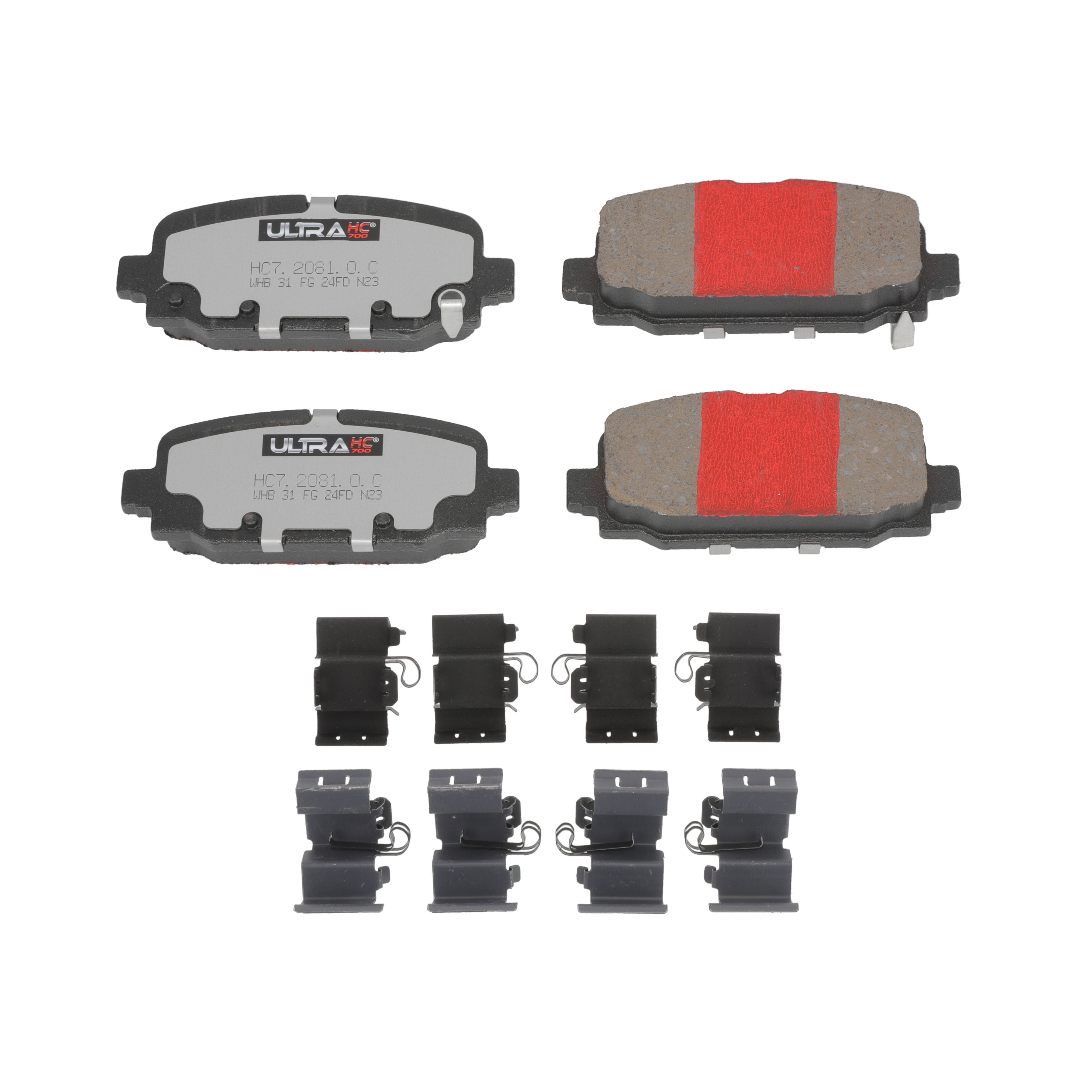 UltraHC 700 Brake Pad Set, Rear HC7.2081.0.C, Jeep Compass 2023-2017