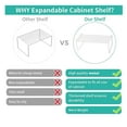 thumbnail image 2 of Forthcan Expandable Storage Shelf Expandable Kitchen Cabinet and Counter Shelf Organizer, 2 of 7