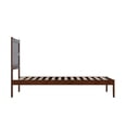 thumbnail image 4 of AFI NoHo 14" Twin XL Wood Platform Bed Frame with Modern Panel Headboard, Walnut, 4 of 6