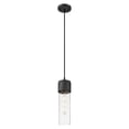 thumbnail image 4 of 428-1P-BK-G428-12SDY Innovations Lighting Bolivar - 1 Light Cord Hung Pendant-4.75 Inch Wide and 12 Inch Tall-Matte Black Finish-Seedy Glass Color, 4 of 5