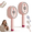 Upgrade Electric Steam Brush(2pcs Pink) A2, variant on 2026 New Electric Steam Brush, Electric Steam Brushs for Hair, Rechargeable Steam Hair Straightener with Water Spray, Detangling Steam Brush for Reduce Frizz, Nourishes Hairs