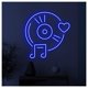 thumbnail image 1 of Letrero De Neón LED Con Diseño Disco Música, Vinilo Para Pared, Corazón Musical, Luz Para Habitación, Escaparate, Entrada Comercial 50cm, 1 of 2