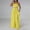 Yellow, variant on Women's Stylish Casual Solid Color Personality Strapless Pantsuit Homecoming Suits for Women Suit Pants Pant Suits for Women Casual Winter Gear Women Rompers And Jumpsuits for Women plus Size Jumpsuit
