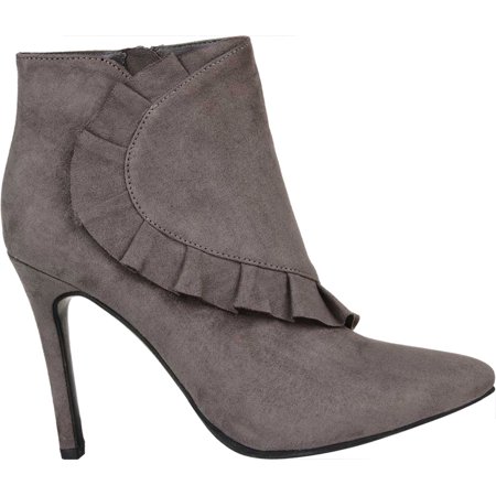 Journee Collection - Women's Journee Collection Cress Pointed Toe Heeled Bootie - Walmart.com