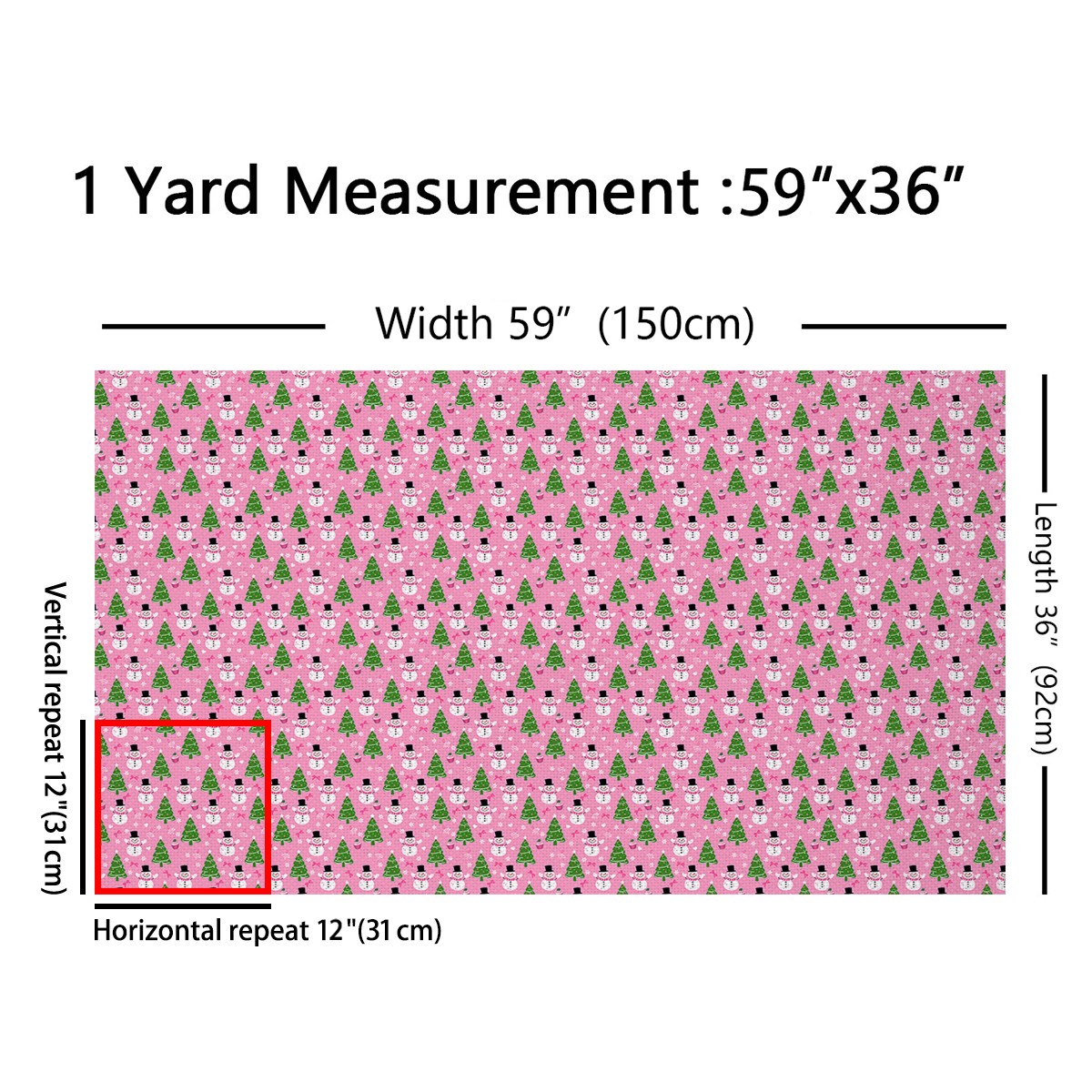 Feelyou Cartoon Dots Tree Fabric by the Yard 10 Yards, Christmas Snowman Room Decor Fabric by the Yard, Kids Happy Festival Fabric for Sewing, Luxury Bedroom Decor