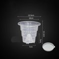 thumbnail image 2 of 4 Pack Root Control Pot Phalaenopsis Orchid Pot Transparent With Holes And Tray, 2 of 10
