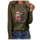 thumbnail image 2 of Pntutb Mujer Árbol de Navidad top Casual Manga Larga O-cuello Sudadera Pullover Blusa Pntutb Pntutb-6751, 2 of 6