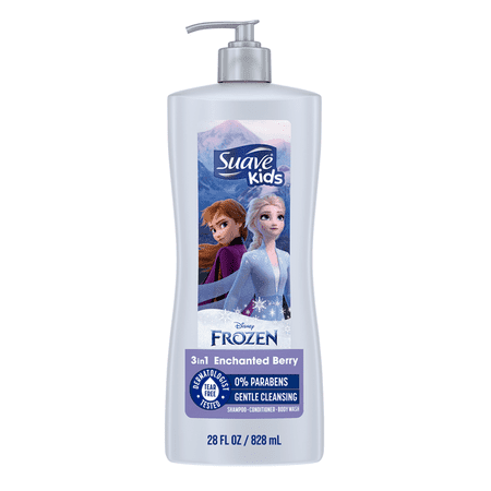 Suave Kids 2-in-1 Shampoo & Conditioner, Disney's Frozen Enchanted Berry, Tear Free, 28 fl oz - 3 count