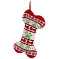 thumbnail image 1 of Bas de Noël en Tricot pour Chiens, Bas pour Animaux de Compagnie en Forme d'Os/de Poisson pour Chiens, 1 of 5
