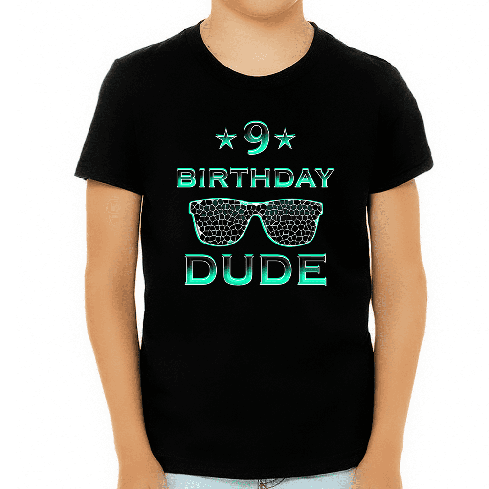 Fire Fit Designs 9th Birthday Shirt Boy Perfect Dude Shirt
