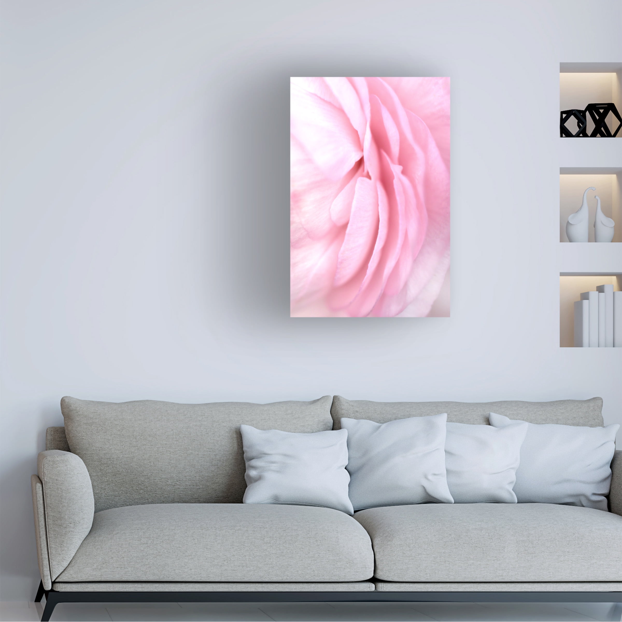 Rosana Laiz Blursbyai 'Soft pink petals' Canvas Art