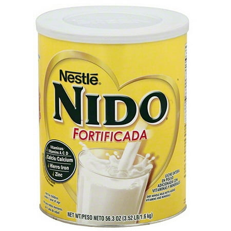 (Pack of 6) Nido Fortificada Whole Milk Powder w/ Added Vitamins and Minerals, 56.3