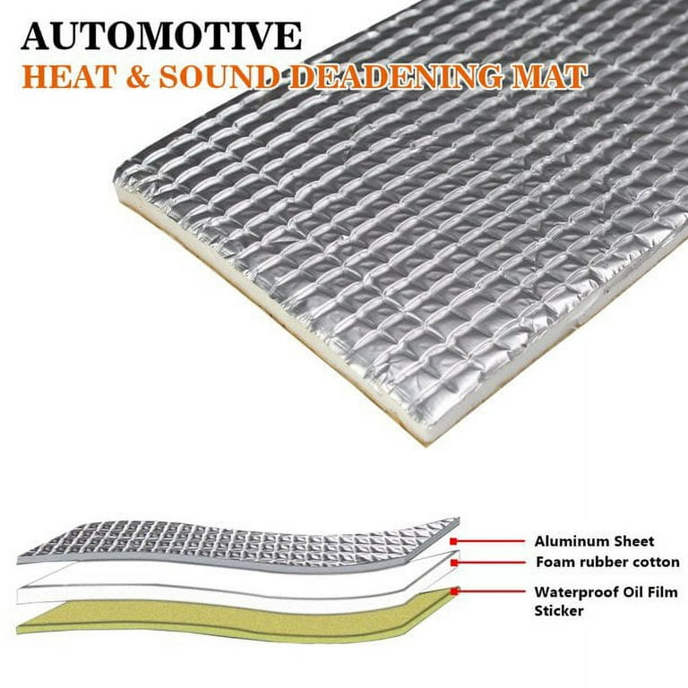 Roof thermal insulation cotton,Car Heat Insulation Pad,Heat Sound Deadening Insulation  Mat,Heat Insulation Material,Aluminum Foil Finish,for  Floors,Walls,Lofts,Roofs ( Color : 20MM(THK) , Size : 1m² ) : :  DIY & Tools