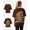 Brown, variant on Womens Oversized La Culture Tee Green Size- X-Small