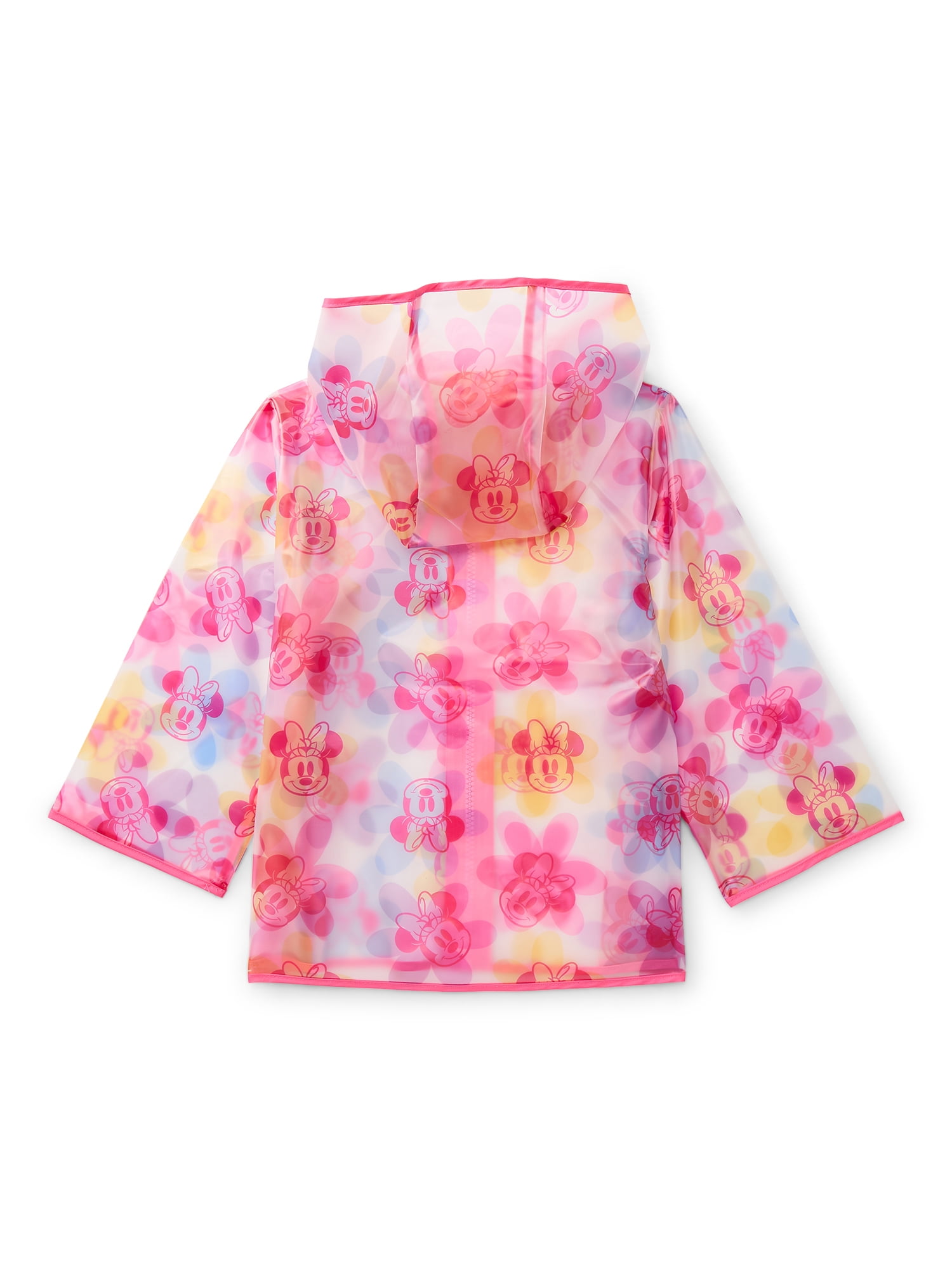 Character Toddler Clear Rain Jacket with Hood, Sizes 2T-5T