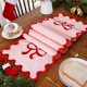 thumbnail image 4 of Mantel Navideño de Poliéster Impermeable, 176 X 38 Cm, Diseño de Lazo Rosa, para Comedor, Decoración de Mesa de Centro, para Sala de Estar y Tv., 4 of 6