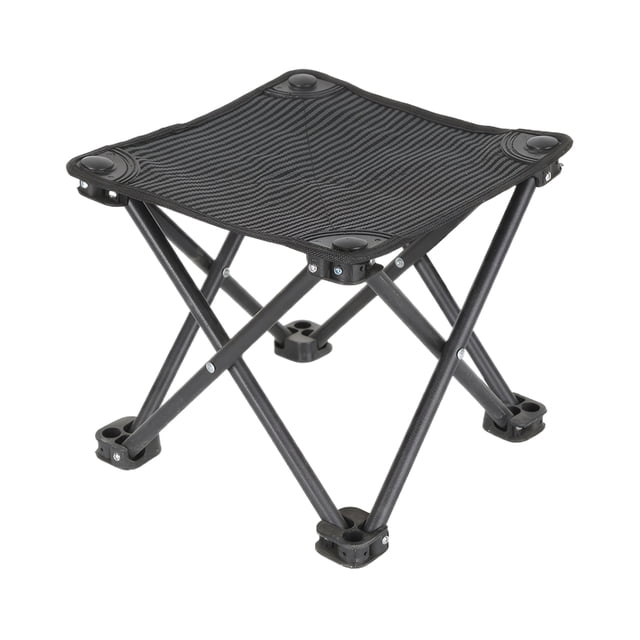 ZheElen Lightweight Folding Stool For Portable Compact Storage Lightweight Folding Chair Black streak