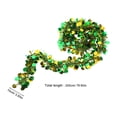thumbnail image 2 of WHAMVOX Green PET Tinsel garland for St. Patrick's Day Party Decoration Versatile and Longlasting 6.56 Feet, 2 of 8