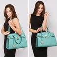 thumbnail image 4 of MKP Female Satchel Handbags Shoulder Tote Top Handle Bags with Matching Wristlet Wallet, 4 of 10