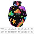 thumbnail image 2 of Colorful Clouds And Rainbows Pattern Men's Women Vintage 3D Hooded Sweatshirt - All-Season Loose Fit Streetwear, 2 of 6