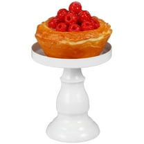 UPOUART White Tall Cake Stand Alloy Dessert Display Stand for Parties Weddings and Home Use