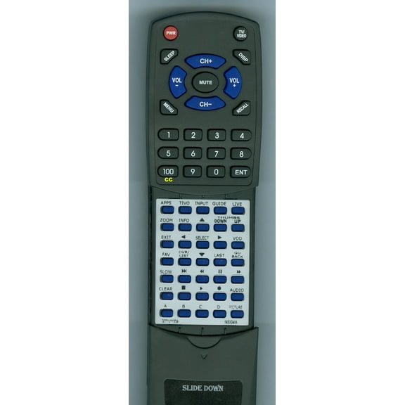 Replacement Remote for INSIGNIA 90.71V11.004, RT9071V11004, NSRC08A11, NS42E859A11, NS32E859A11
