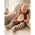 thumbnail image 4 of RUINIXCW Newborn Baby Boy Girl Halloween Monkey Costume Kids Infant Fall Winter Cosplay Outfit Warm Sleeveless Hooded Zipper Romper Stockings Set, 4 of 10