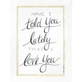 thumbnail image 2 of Shamp, Cindy 12x14 White Modern Wood Framed Museum Art Print Titled - I Love You, 2 of 4