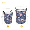 thumbnail image 5 of XMXY Round Laundry Basket Organizer, Purple Cartoon Butterfly Waterproof Collapsible Dirty Clothes Basket Laundry Hamper, Medium Size, 5 of 8