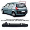 thumbnail image 4 of Mistaha High Mount Stop Lamp Assembly in Black for Renault Megane MK2 2002-2009 - Rear Third Brake Light Replacement, ABS Material, Lightweight 144g Package, Black and Red Color Options, Dimensions, 4 of 7