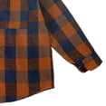 thumbnail image 6 of Ultrave Boys Plaid Flannel Shirt Long Sleeve Button Down Lapel Casual Kids Top with Chest Pocket 2-15Y, 6 of 7