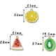 thumbnail image 2 of Dijes de rebanadas de fruta esmaltados SSuperp colgantes de comida 10 piezas kiwi, 2 of 3