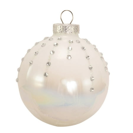 UPC 086131452659 product image for Kurt Adler 80MM Pearl White Glass Ornaments  6-Piece Box | upcitemdb.com