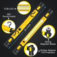 thumbnail image 2 of QHUDLV 2025 New Under Hood Work Light Bar, 3000LM LED Magnetic Light Bar with Hooks, 5000mAh Cordless Rechargeable Hood Light for Mechanic/Car Repairing, 2 of 9