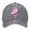 Grey, variant on Women's Cancer Awareness Month Printed Washed Baseball Cap for Outdoor Sports and Daily Wear Pink One Size