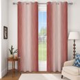 thumbnail image 6 of Ombre Blackout Curtains For Bedroom,Thermal Insulated Window Drapes,Grommet,2 Panels,63 Inch Length,Red Wavy Line, 6 of 8