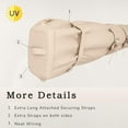 thumbnail image 6 of AECOJOY Protective Awning Cover, All-Weather Retractable Cover Storage Bag for 13' Wide Awnings for Patio, Waterproof Polyester Fabric in Beige, 6 of 7