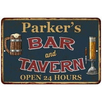 Parker's Green Bar & Tavern Rustic Sign Decor 8x12 108120047437