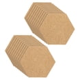 thumbnail image 1 of Uxcell 4x3" 1/8" Thick Cork Board Tiles, 20 Pack Self Adhesive Hexagon Bulletin Board Display Corkboard, 1 of 6