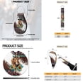 thumbnail image 6 of Uorisanigo Aztec African Tribal Horse Car Seat Covers Full Set Steering Wheel Cover+Seat Belt Pad+Arm Rest Covers+Headrest +Shift Knob & Handbrake Cover+Coasters+Keychain Keyrings,Set of 18, 6 of 7