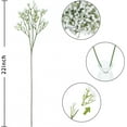 thumbnail image 2 of 10Pcs Babys Breath Artificial Flowers Fake White Flowers Real Touch Gypsophila Floral in Bulk for Home Wedding Garden Decor (White Long Stem), 2 of 5