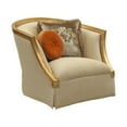 thumbnail image 2 of ACME 50837 Daesha Chair with 2 Pillows - Fabric & Antique Gold - 38 x 42 x 41 in., 2 of 5