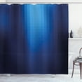 thumbnail image 1 of Ambesonne Navy Shower Curtain, Blurry Mosaic Pixel Square, 69"Wx84"L, Turquoise Pale Blue, 1 of 3